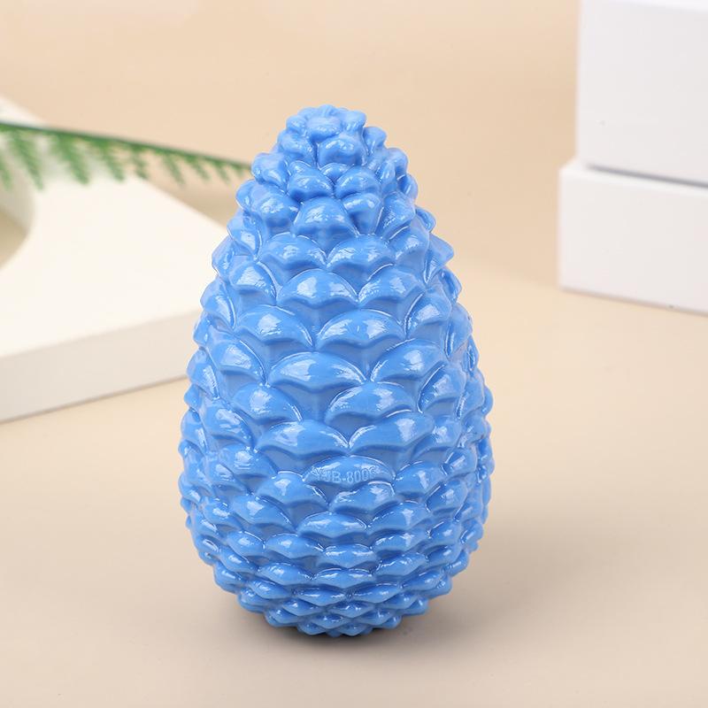 Durable Chew Dog Toy for Teething - Bite-Resistant Molar Pet Toy, Non-Toxic Tough Rubber Interactive Play Toy