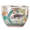 Luxury Year of the Dragon Silver Gilded Tea Cup, Large Capacity for Home or Office