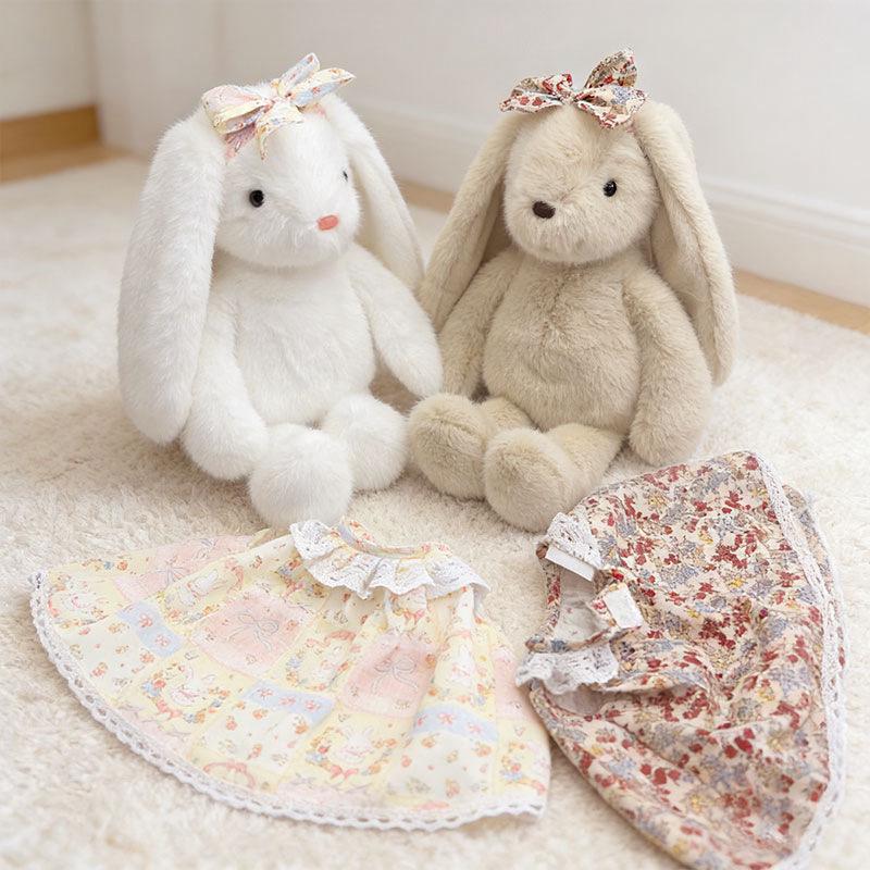 Three-Color Rabbit Plush Doll: Cute, Detachable, Soothing Toy for Kids & Girlfriends, Perfect Birthday Gift