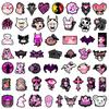 50PCS Pink Gothic Cool Girl Cartoon Graffiti Stickers DIY Phone Guitar Laptop Notebook Suitcase Cup Waterproof Sticker