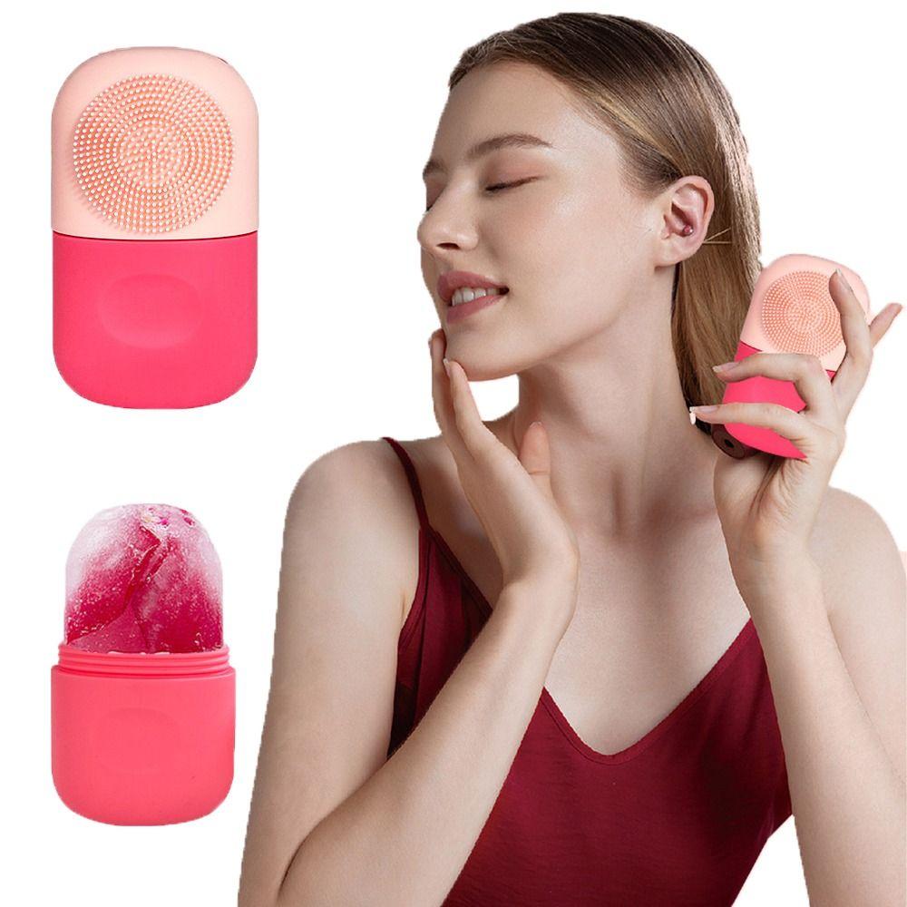 

Skin Care Facial Roller Massager Face Ice Roller Hot Silicone Ice Cube Face Care