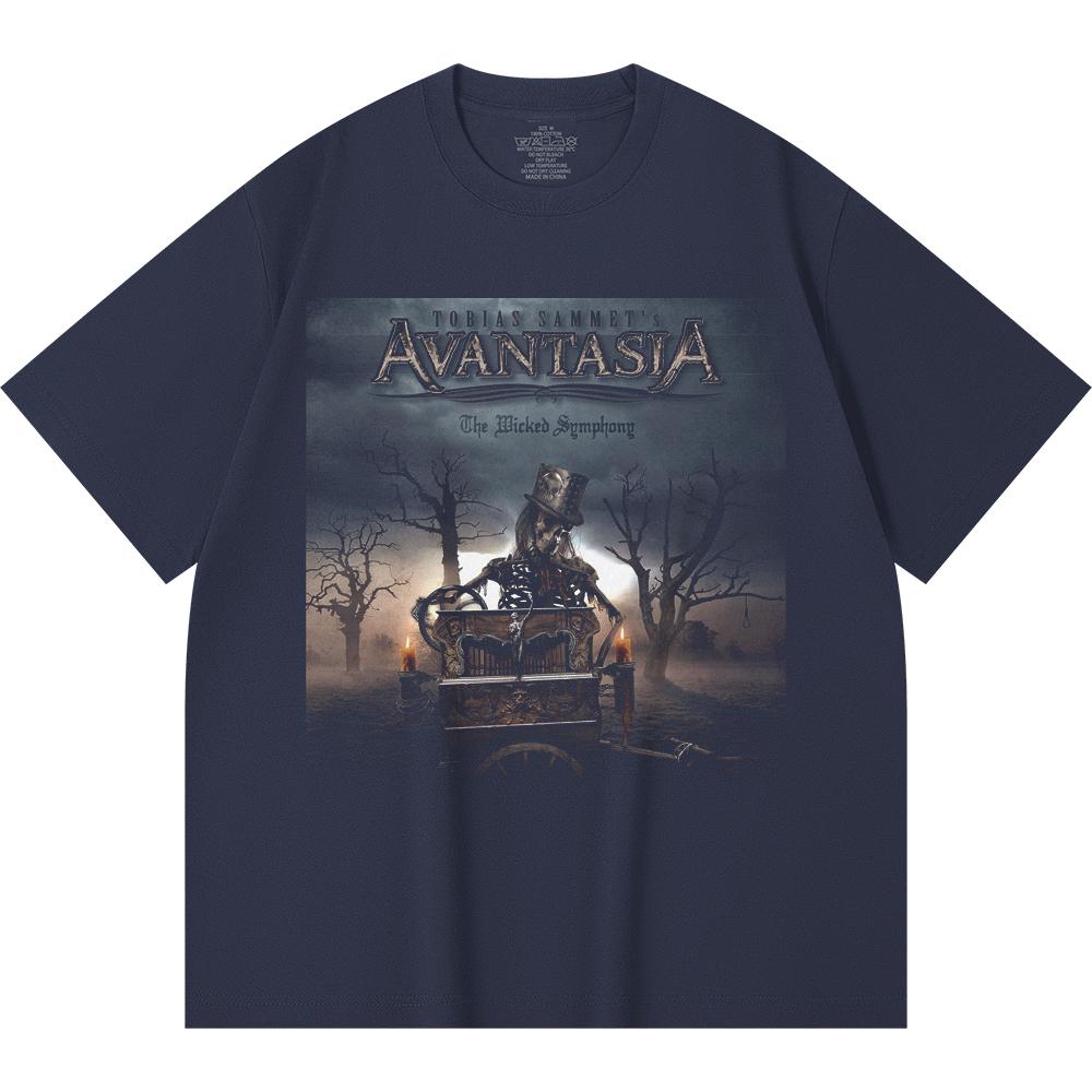 230 Gsm 100% Cotton Heavy Metal T-Shirt  Rock Band Popular Music Print Unisex Heavy Cotton T Shirt