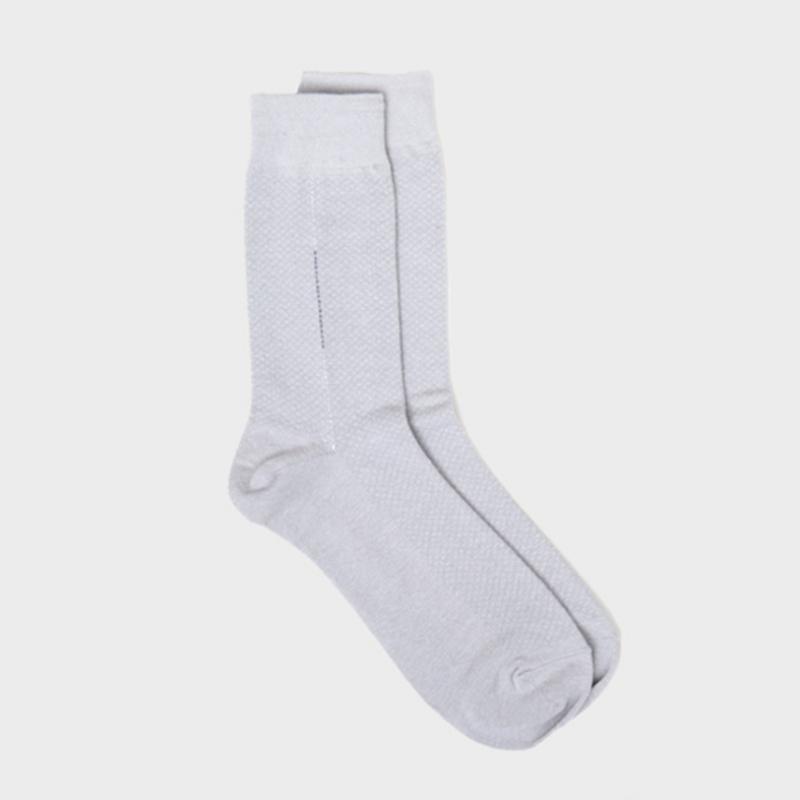 Daiso Vertical Line Point Long Neck Socks