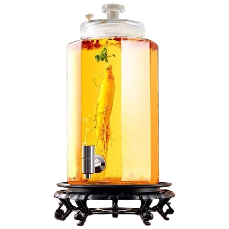 HANDUNYOU Glass Fermentation Jar with Tap