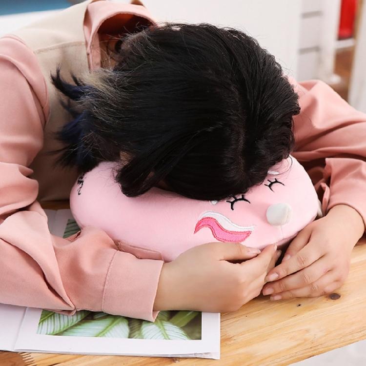 Cuscino da Viaggio a Forma di U Cuscino in Memory Foam Animale Peluche Poggiatesta Supporto per il Collo