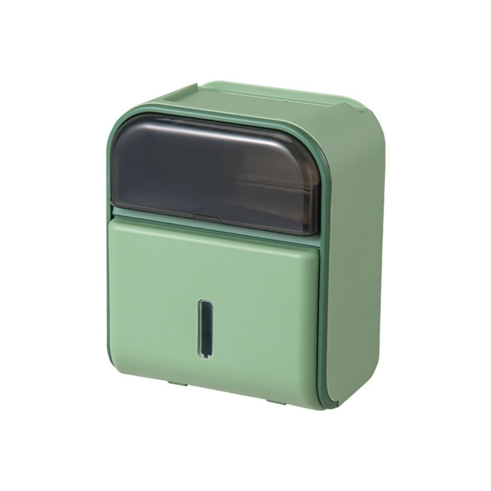 Waterproof Wall-Mounted Tissue Box No-Drill Draw Tissue Box Toilet Paper Holder  Bathroom