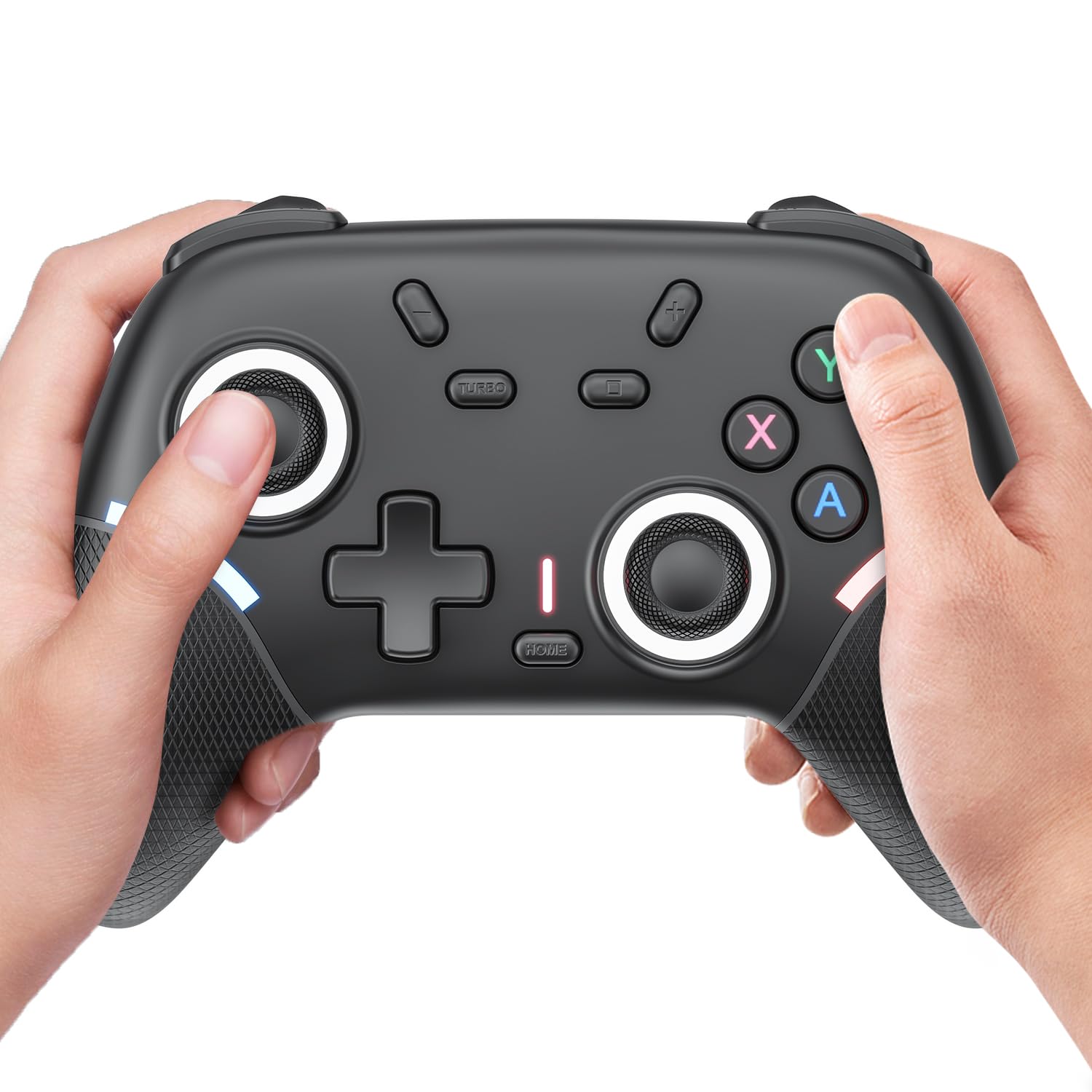 

Инновационный геймпад Newluck ограниченной серии для PS4, совместимый со всеми Switch с задней светодиодной RGB-подсветкой, 800 мАч, высокая турбо-гравитация, HD-гироскоп, макро-совместимый с и