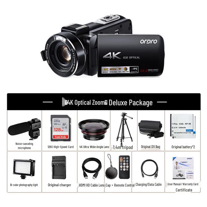 

ORDRO 4K HD Digital Video Camera (CN version)