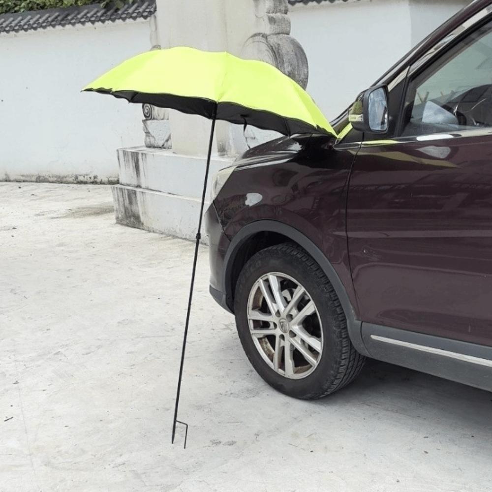 Sombrilla Grande para Sombrear Plantas de 95 cm con Estaca de Metal Tejido Resistente a la Intemperie Sombrilla de Jardín Protección UV Protección Solar Parasol Plegable