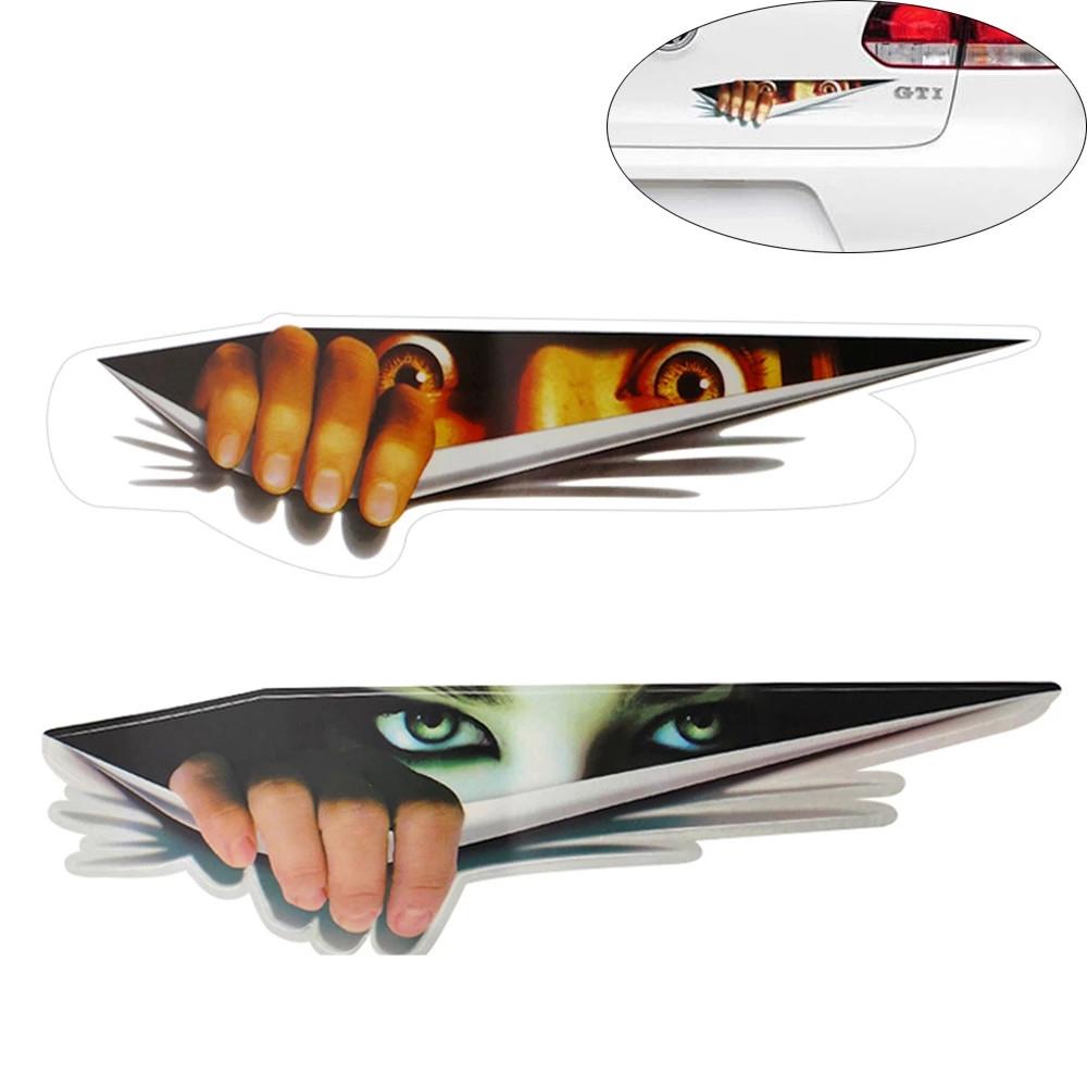 

Adhesive Bumper Rear Window Car Hoods Peeking Trunk 3D Eyes Car Sticker Funny Car Sticker Voyeur 02