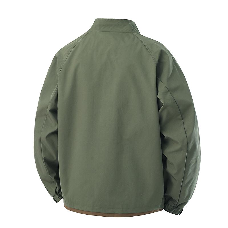 Stand Collar Workwear Thickened Velvet Warm Jacket Men's Casual Versatile Flying Cotton Jacket