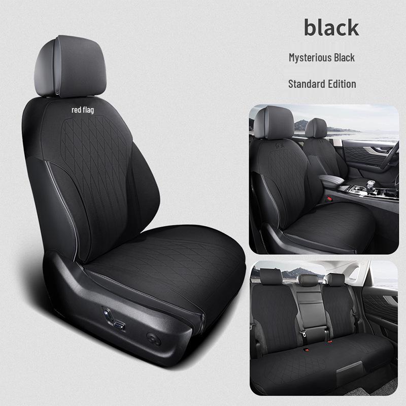Hongqi HS5 All-Season Car Seat Cover Set - Universal Semi-Enclosed Suede Design