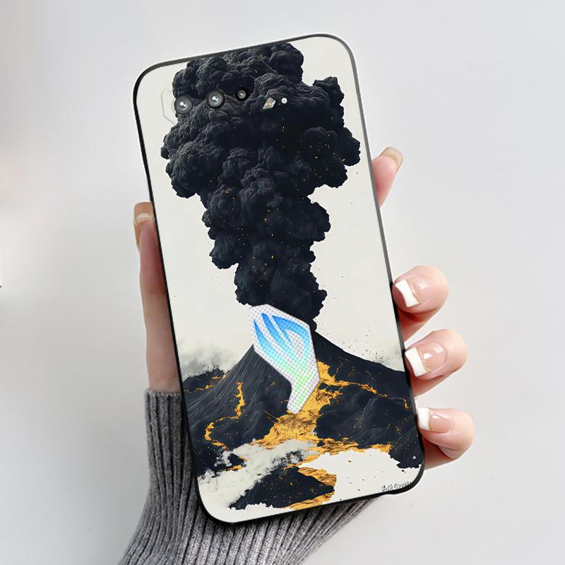 Casing For Asus Rog Phone 5 Rog 5s ZS673KS ZS676KS Case Luxury Dragon Cute Cool Boys Girls Soft Black Matte Silicone Back Cover