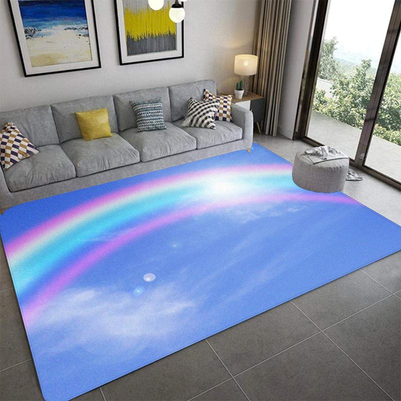 C-Mraky Tištěný Koberec Módní Podložka na Jógu Protiskluzový Koberec Dekorace Ložnice Venkovní Koberec Ložnice Narozeninový Dárek
