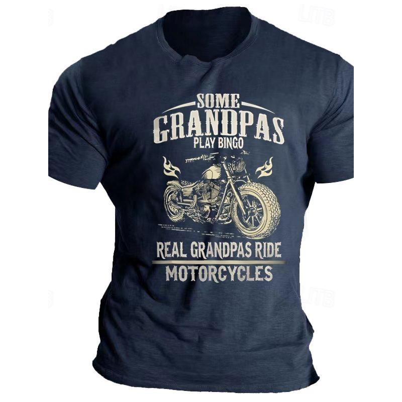 Men's Vintage Isle of Man Tt Motorcycle 3D Printed T-Shirt Personality Street Men's T-Shirt Fitness Oversized T-Shirt
