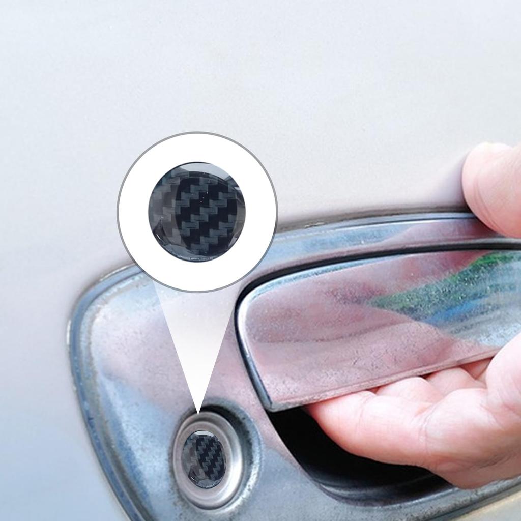 4 PCS Car Keyhole Decoration Stickers - Custom Keyhole Adhesive Stickers for Keyhole Protection