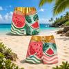 Herren Strandshorts Hawaiianische Badeshorts für den Sommer