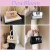 Minimalist Pu Mini Shoulder Bag With Butterfly Knot Design For Casual Daily Use