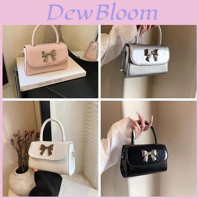 Minimalist Pu Mini Shoulder Bag With Butterfly Knot Design For Casual Daily Use