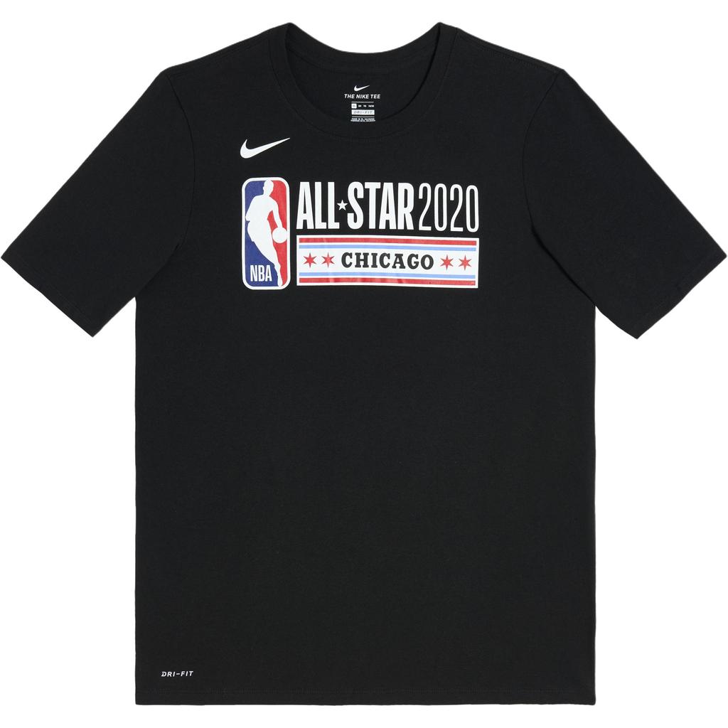 Nike NBA Kolaborační Dri-Fit All-Star Tričko Dětské Topy Černé 3Z2B3BCMR-ASG