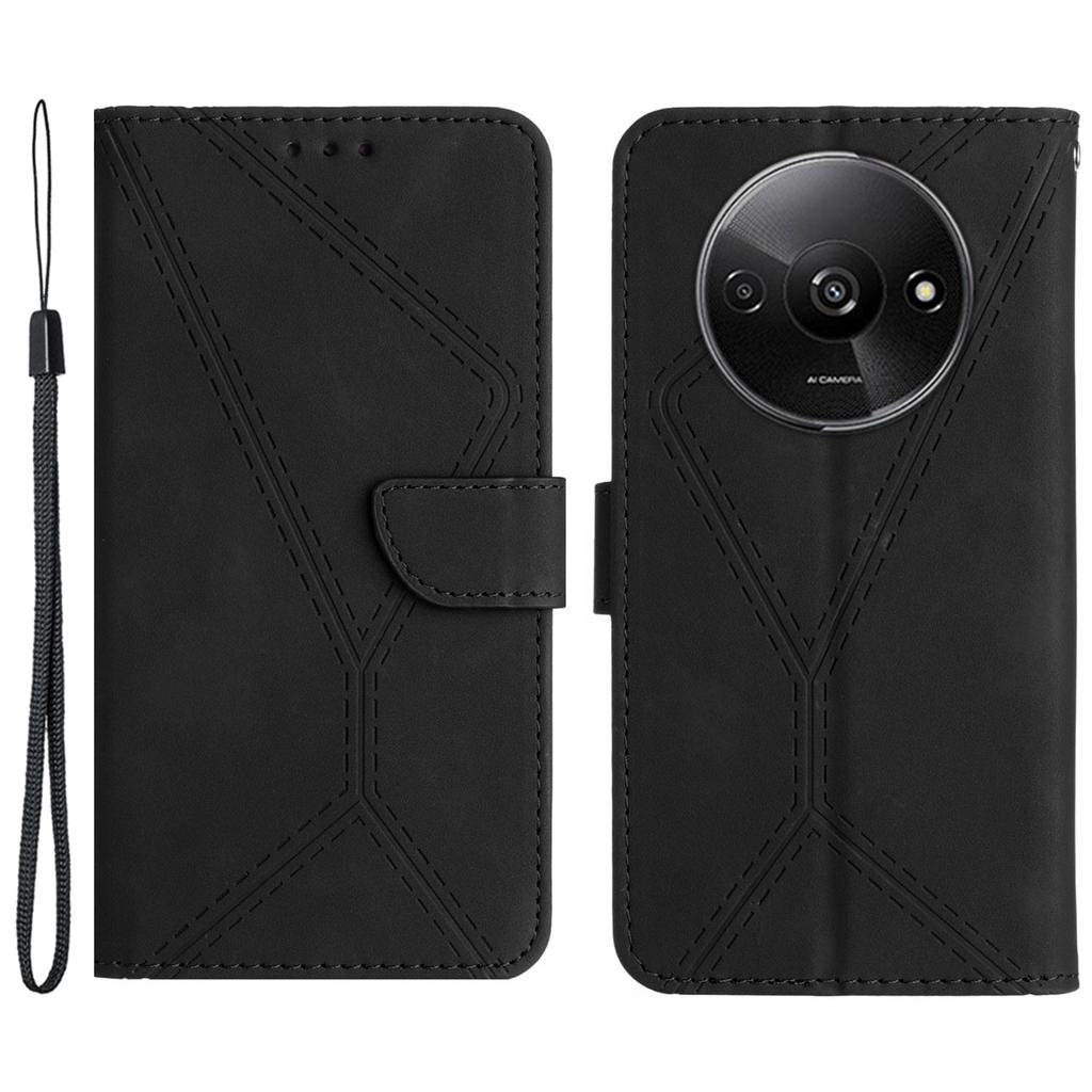 HT05 For Xiaomi Redmi A3/Poco C61 4G Wallet Phone Case PU Leather Folio Flip Cover