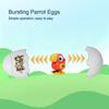 Cartoon Clockwork Animal Jumping Egg Toy Walking Parrot Kids up Chain Animal Running Egg Toys