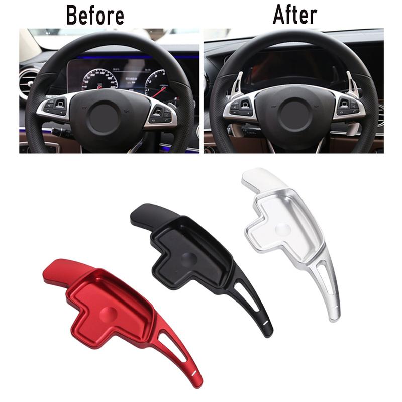 For Mercedes Benz C E Class W205 W213 MB GLE C292 W166 W167 2016-2021 Car Steering Wheel Paddle Shifter Extend DSG Sticker Style