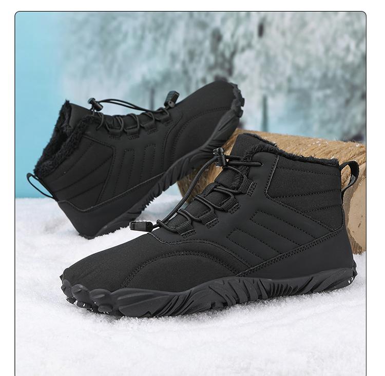 Winter Warm Laufen Barfuß Schuhe Damen Herren Gummi Hohe Stiefeletten Wasserdicht rutschfest Atmungsaktiv für Trekking Klettern