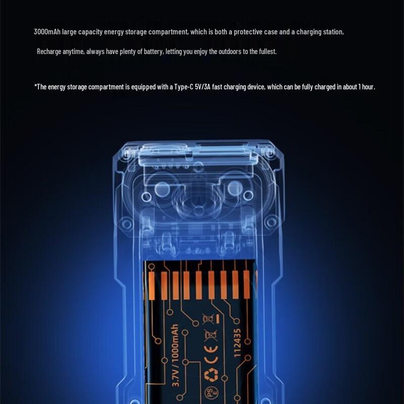 Wuben X3 Multi-function Red & White Light Flashlight