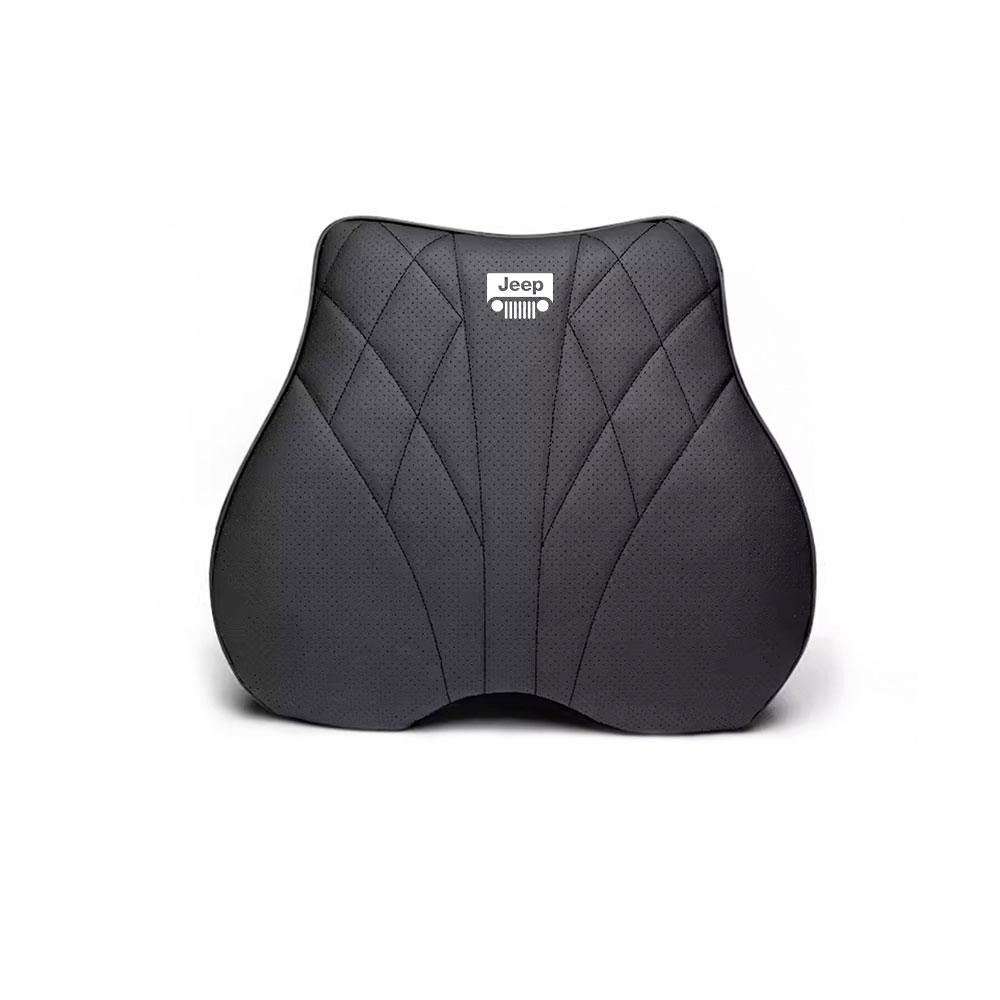 CQAHOI1 New Car Headrest Lumbar Pillow Memory Foam Auto Neck Waist Support Backrests For Jeep JPB Compass Grand Patriot Liberty Renegade