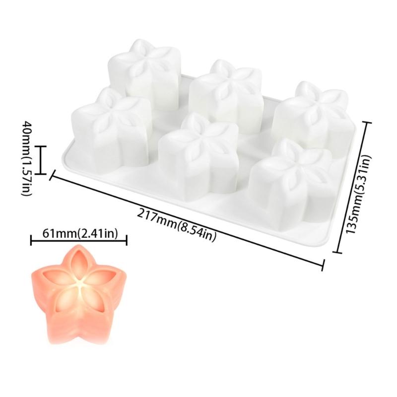 Multiuse Food Grade Silicone Flower Molds Ideal For Romance Dessert DIY Crafts Holiday Celebration And Baking Accessories