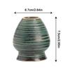 Ceramic Matcha Holder Kiln Discoloration Smooth Whisk Stand Holder Handmade Bamboo Matcha Chasen Holder for Tea Set Accessories