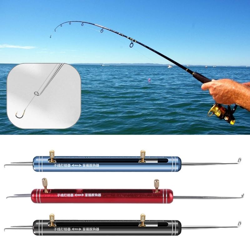 3 In 1 Retractable Fish Unhook Extractor Detacher Aluminium Fish Hook Remover Fishing Disgorger Portable Fishing Tools