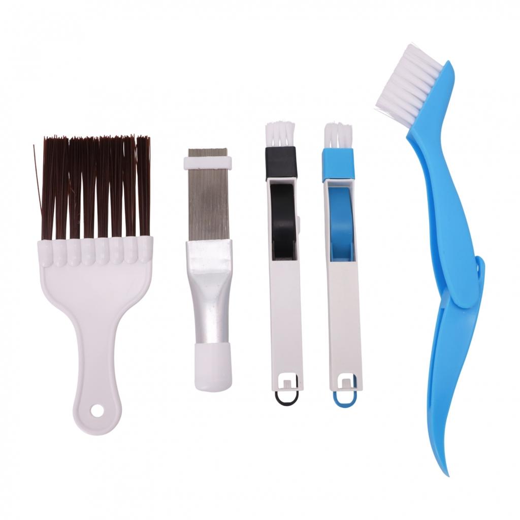 5pcs For Cleaning Kit with Soft Brushes for Air Conditioners and Refrigerators