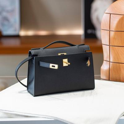 Strap Cowhide First-Generation Preferential Bag High-Quality Genuine Leather Single Compartment Small Mini Handbag Clutch Wristlet Bag For Women