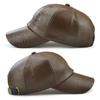 1PC Autumn Winter Men and Women's PU Leather Baseball Cap Waterproof Windproof Hat Stamping Logo Outdoor Sports Gorras Baseball Casquette