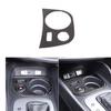 Carbon Fiber Center Warning light button Trim Sticker For Seat Leon 2008-12