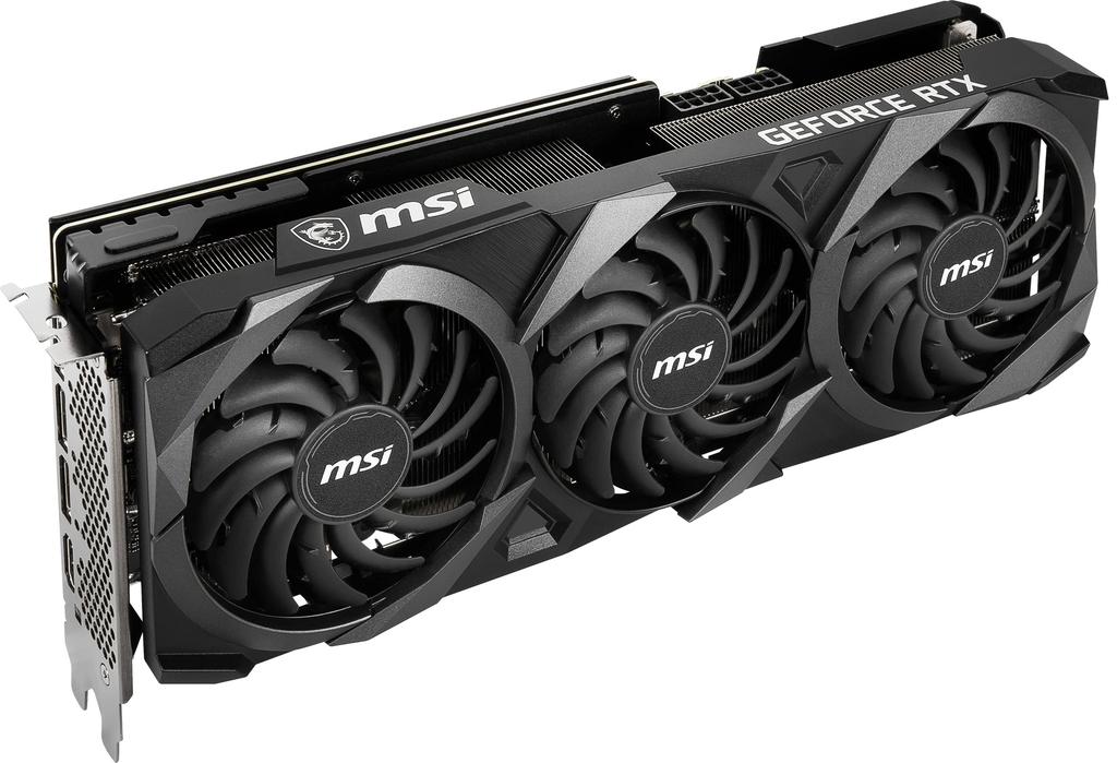 MSI GeForce RTX 3070 Ti VENTUS 3X 8G OC Gaming Graphics Card 8GB GDDR6X 1800 MHz PCI Express Gen 4 3x DP v HDMI [Refurbished] - 256-bit 1.4a 2.1 (4K