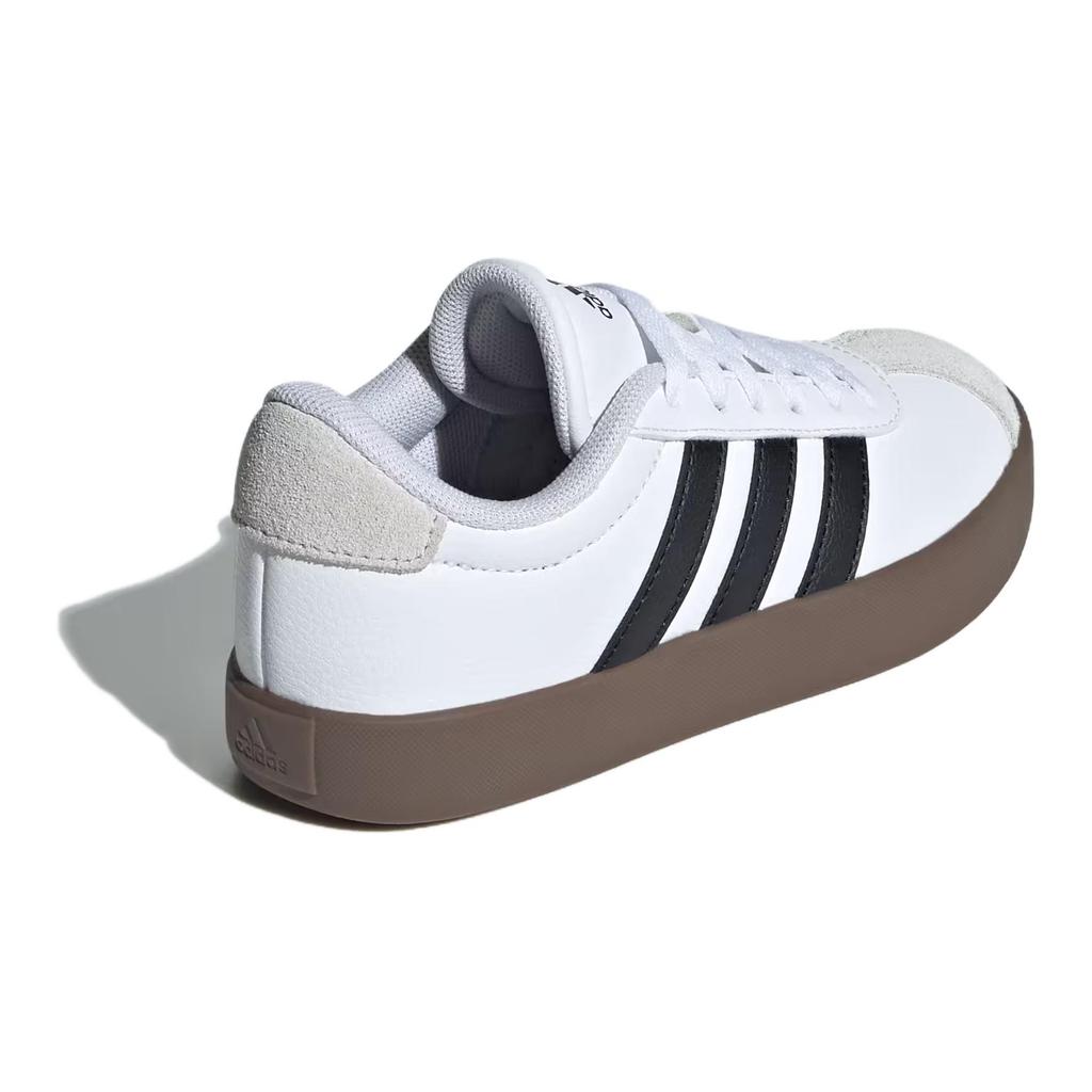 Adidas VL Court 3.0 K White Black Gum Kids Sneakers Cloud-White Core-Black Grey-One ID9062