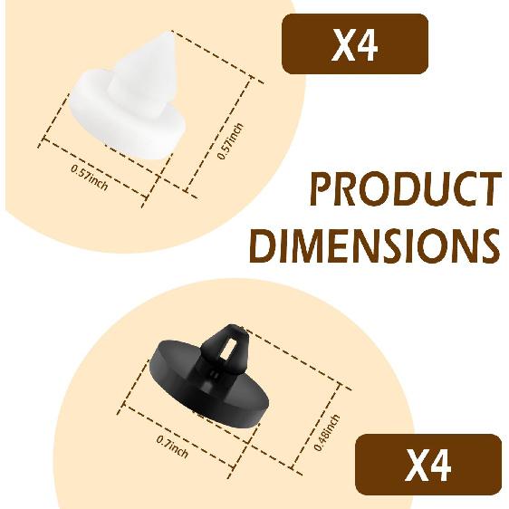 8 шт. Стопорная накладка на педаль тормоза автомобиля, Резиновый стопор выключателя тормоза для ремонта автомобильного стоп-сигнала, Стопорная накладка на педаль сцепления