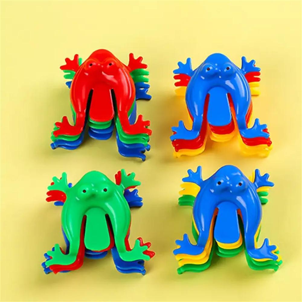 200pcs Colorful Jumping Frog Toys Novelty Birthday Gift Creative Finger Game Party Supplies Art Craft Ornaments Access Relax Toy
