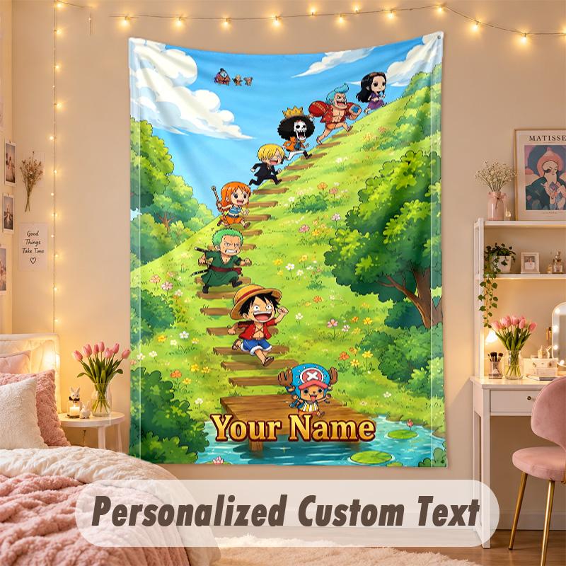 Custom Personalized Tapestry,One Piece Print Custom Name Text Wall Art Hanging for Bedroom