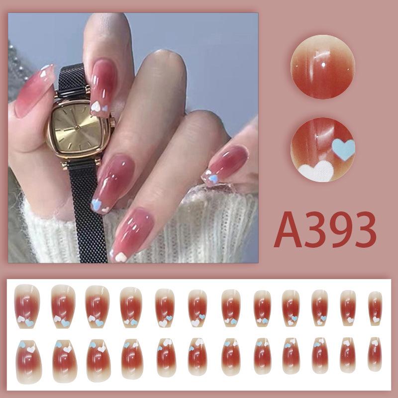 Blush Wearable False Nail Tips - Popular European American French Style