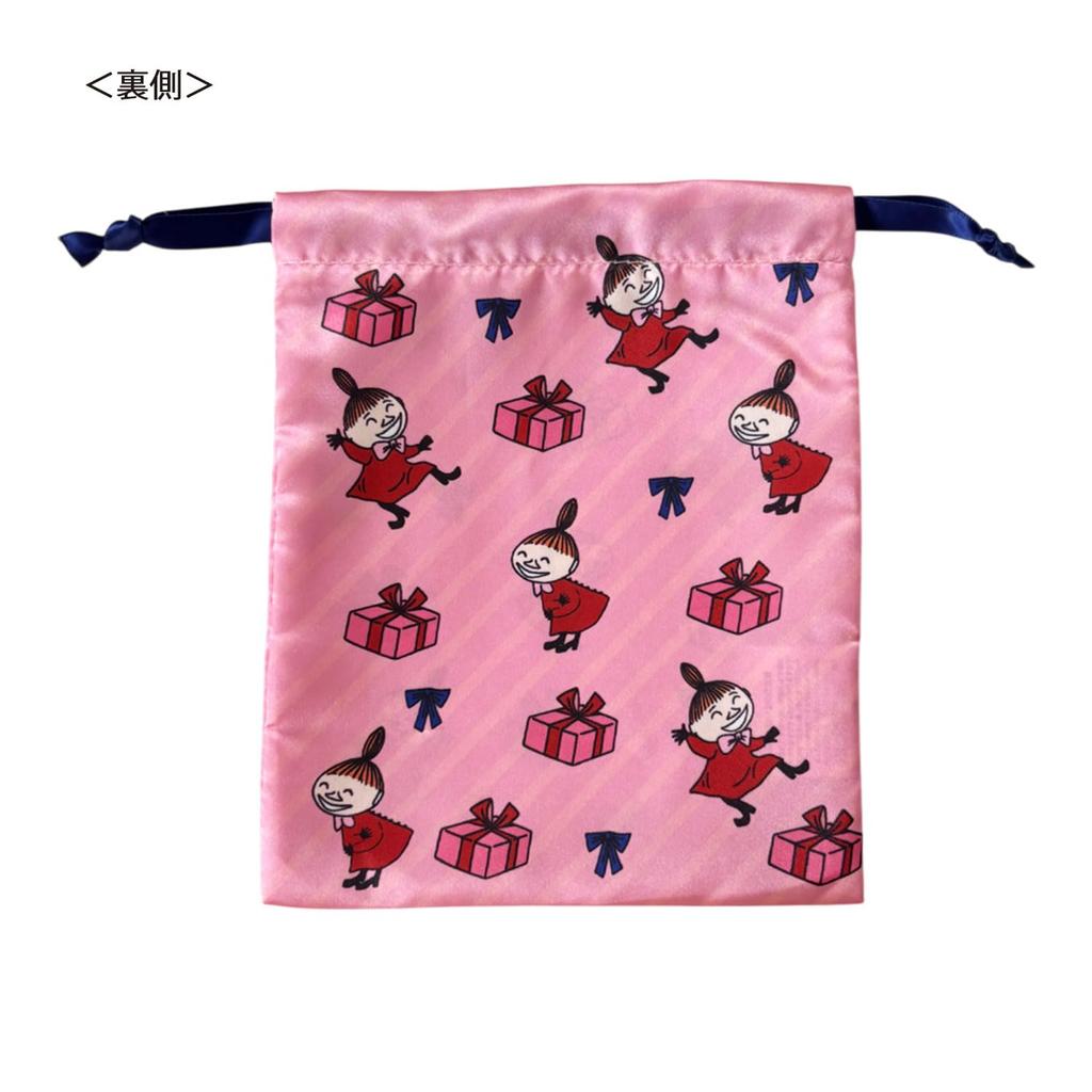 Small Planet Moomin Ribbon Drawstring Bag Little My Gift