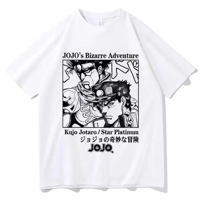 Jojo Bizarre Adventure T Shirt Teen Colorful 80s Grunge Korean Clothes T Shirt Korean Clothes University Y2k Classic Anime Tops