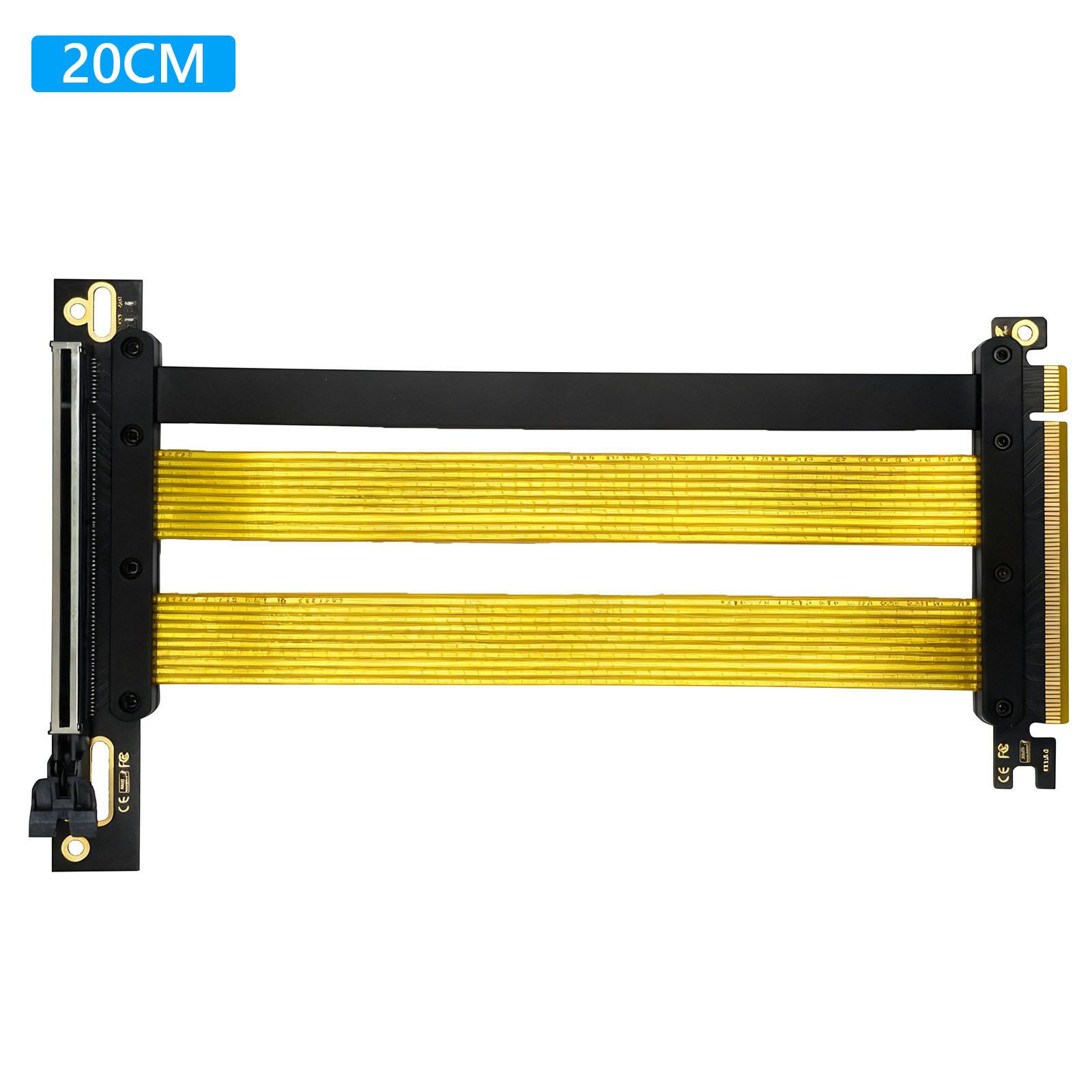 

PCI-E16X Riser Cable Lightweight PCIE5.0 Vertical Mounting Adapter Cable for RTX 4090/5090 & RX 7900 XT
