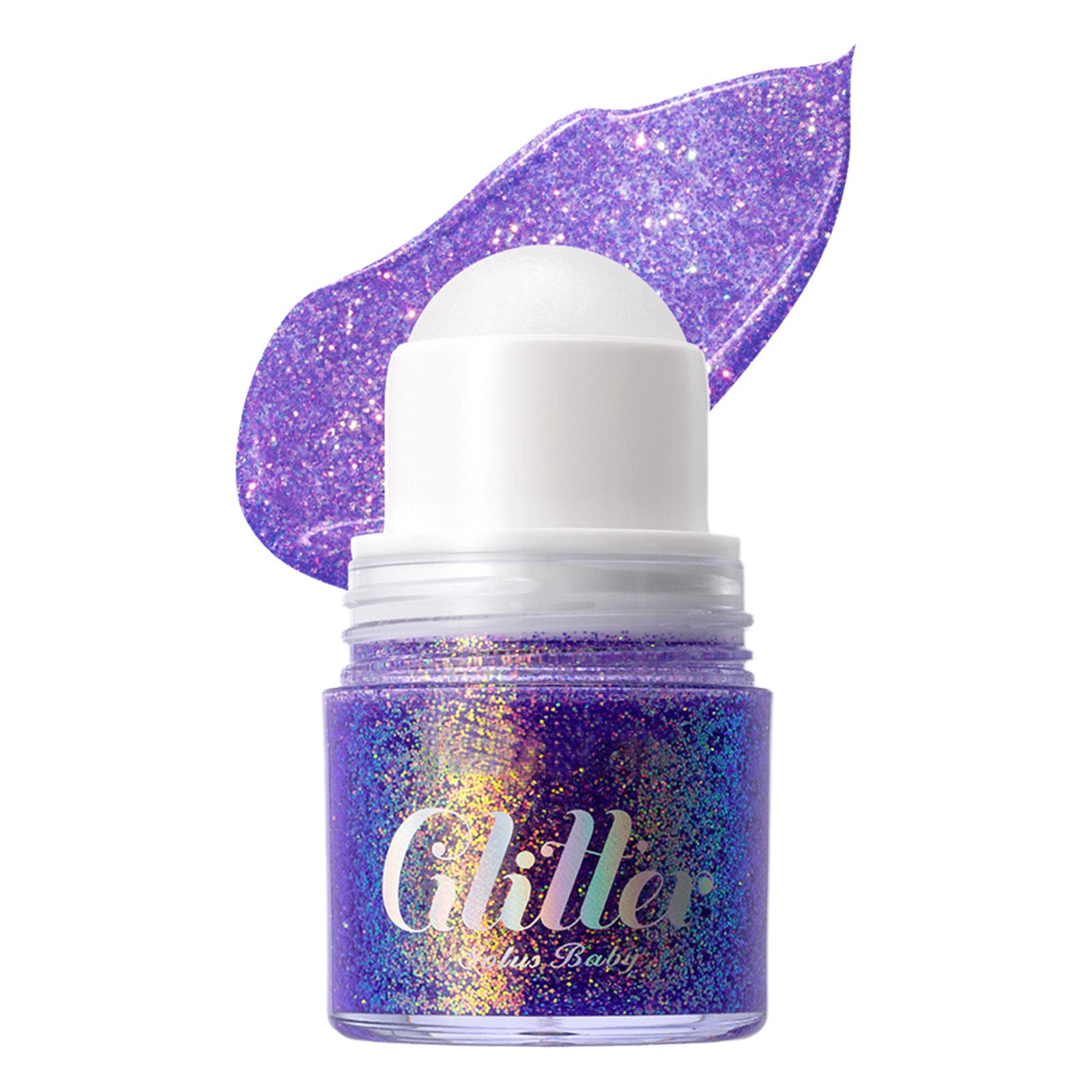 

Prism Glitter Roll-On Gel for Festival Makeup, Long-Lasting Holographic Body Shimmer with Dynamic Sequins, Face & Hair Cosmetics Accessory One Size