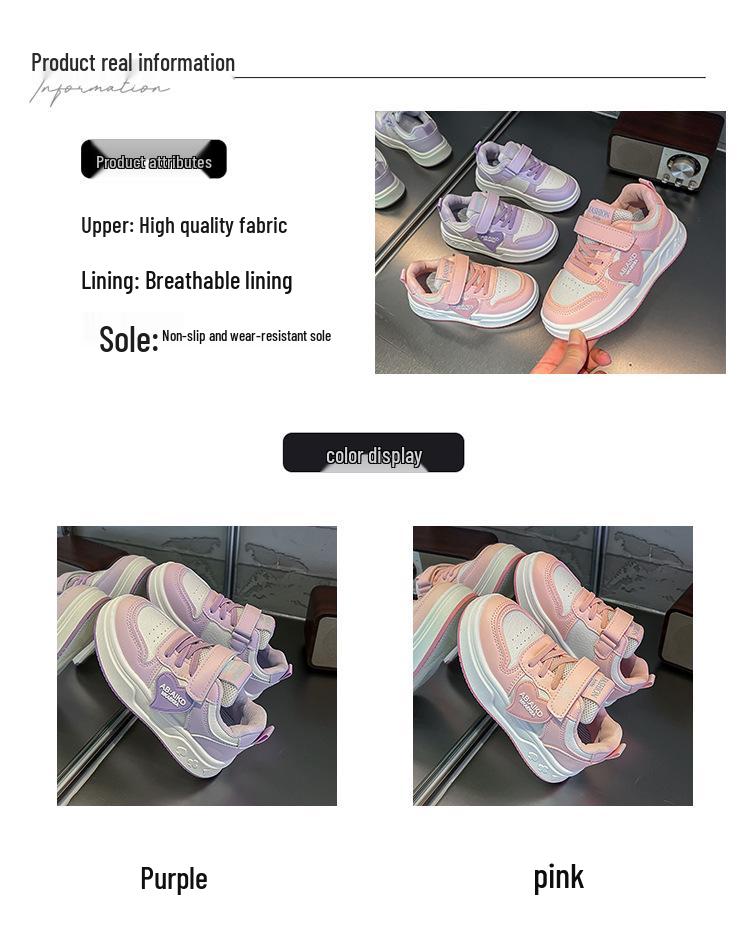 2025 Autumn Korean Style Girls' Heart Low-Top Canvas Sneakers for Children