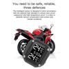 Motorcycle Wireless Tire Pressure Monitoring System USB Charging TPMS for Motorcycle with 2 External Sensors