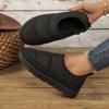 Sapatos Femininos Tassman Slip-On de Algodão Confortáveis Planos Antiderrapantes Botas Casuais